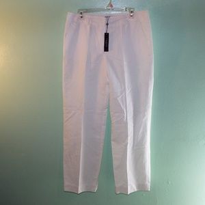 Talbots White Cotton Dress Slacks